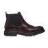 Stivaletti bordeaux in pelle con inserti elastici e dettagli brogue Primopiano, Donna, SKU w031000052, Immagine 0